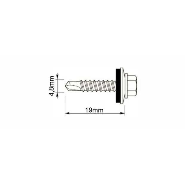 Etanco Stoginiai savisriegiai 4,8×19mm skarda/metalas