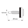 Etanco Stoginiai savisriegiai 4,8×20mm TORX skarda/skarda
