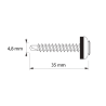 Etanco Stoginiai savisriegiai 4,8×35mm TORX skarda/medis