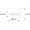 Etanco Savisriegiai plačia pusapvalia galva 4,2×25mm