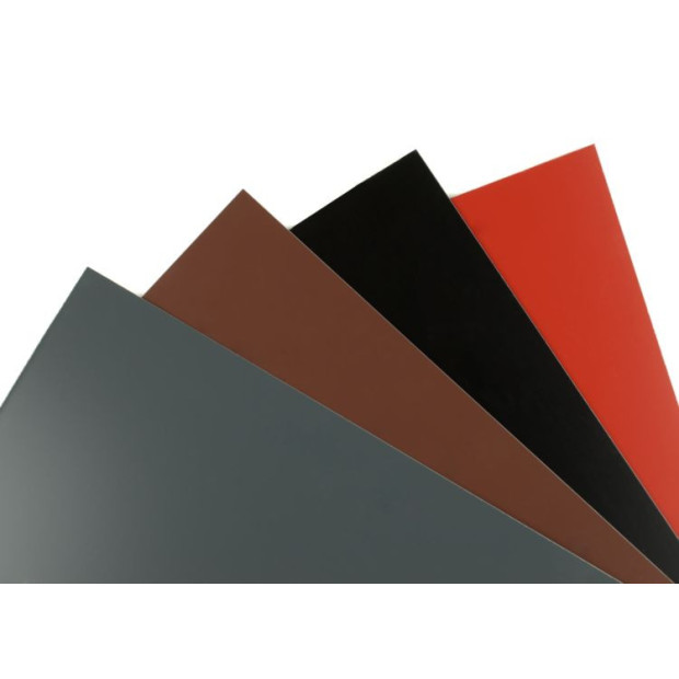 Lygi skarda 0.5mm ALUMINIUM STUCCO su plėvele