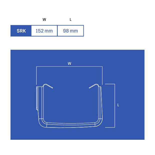 KROP Kvadratinio latako laikiklis