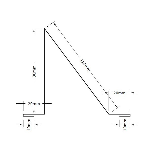 Sniego užtvara 80x110x2500mm