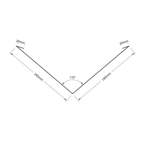 Sąlaja apatinė 185x185x2500mm