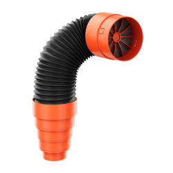 Kronoflex lankstus pajungimo vamzdis su redukcija ir vožtuvu