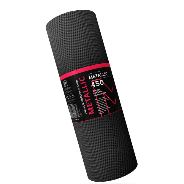 Difuzinė plėvelė Eurovent Metallic 450g. + TAPE